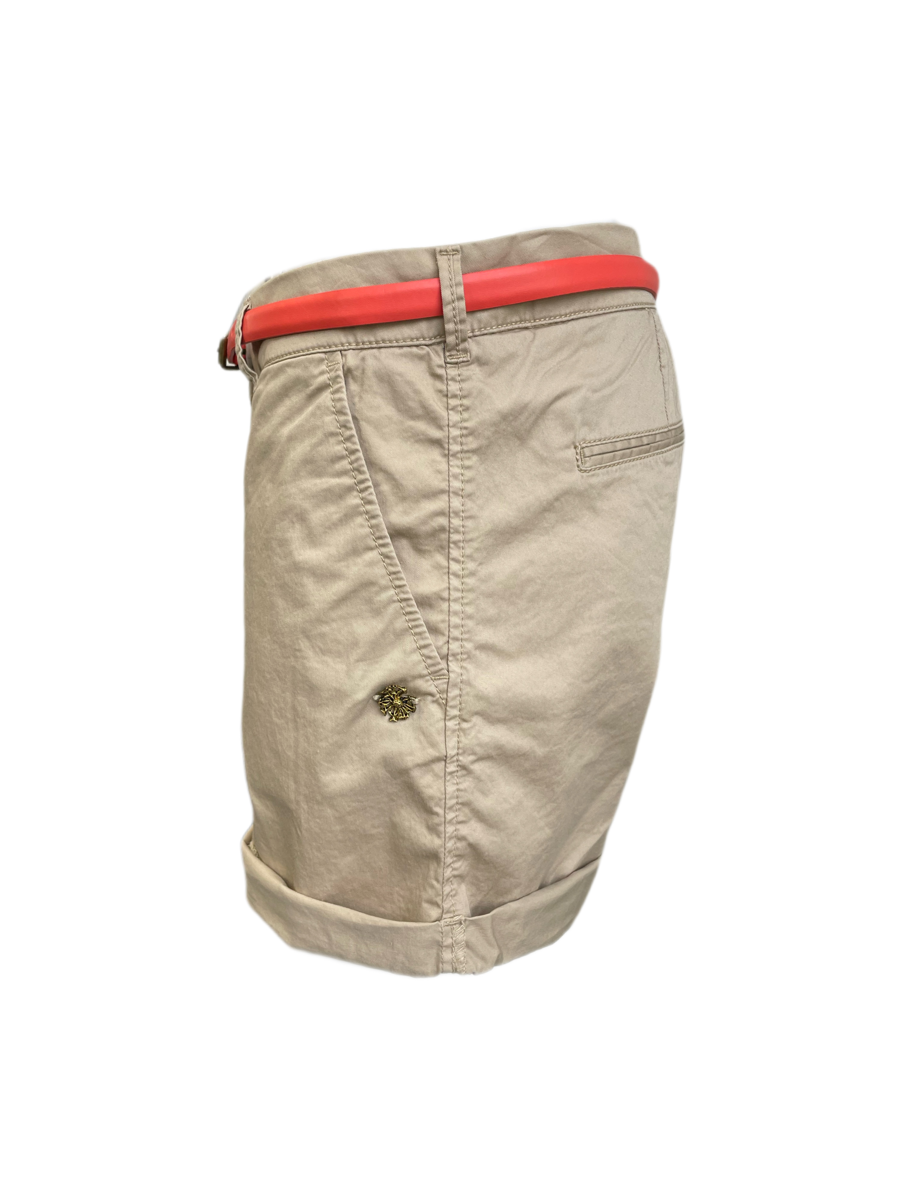 レディースウェア ADJUSTABLE MADEMOISELLE SHORTS - BEIGE - ZDRZK Warehouse Amazon Warehouse Deals Womens High Waisted